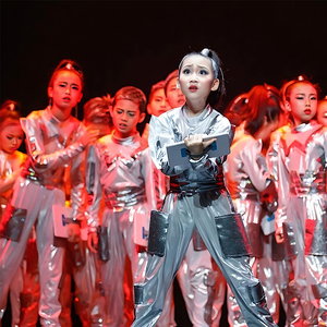 儿童运动会服AI逐梦舞蹈服宇航员航天科技表演服学生演出服机器人
