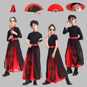 儿童芒种古典扇子舞蹈演出表演服雪龙吟中国风男女童国潮古装服装