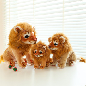 可爱新款仿真小狮子玩偶毛绒玩具狮子王布娃娃抱枕儿童生日礼物男