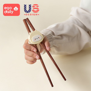 儿童筷子宝宝食品级训练筷练习学习虎口筷餐具8木质防滑专用236岁
