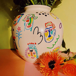 uodycoco原创小众艺术陶瓷花瓶北欧家居花器装饰创意摆件新年礼物