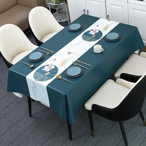 桌布北欧风2021年新款餐桌布现代简约高档高级感轻奢大理石防烫