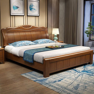千禧盛世床实木中式双人可选框架抽屉高箱储物床婚床精品卧室家具