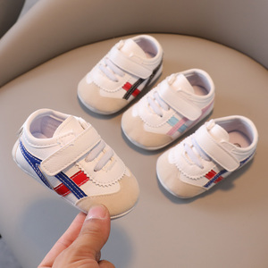 婴儿鞋软底鞋学步男女宝宝潮鞋防滑不掉鞋春秋季运动0一1周岁护脚