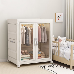 新衣柜卧室家用简易组装挂衣柜防尘加厚可折叠儿童大人柜隔断柜衣