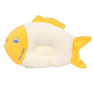 美好宝贝 母婴用品新生儿卡通鱼型纯棉婴儿枕头防偏头定型枕