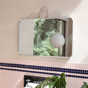 ZHUOSE 现代简约银色卫生间浴室镜2023新款卧室化妆镜方形ins风