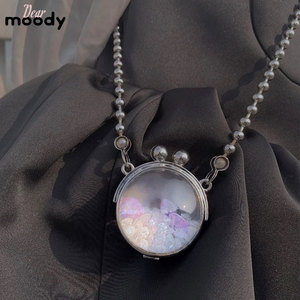 DearMoody原创设计师TOGGLER紫水晶球mini小包皓石链条斜挎包可爱