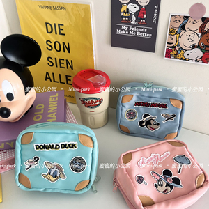 外贸出口日本日单东京迪士尼乐园卡通米老板鸭鸭收纳包化妆包