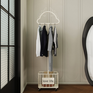 法式奶油风衣帽架落地式可移动创意设计家用卧室龙年新款挂衣架子