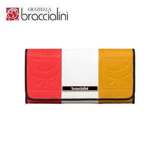 braccialini/布奇里尼奥莱时尚拼色长款钱包手拿包女B13203_30-AM