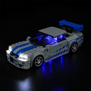 灯饰不含积木适用LEGO乐高76917日产Skyline GTR (R34) LED灯光组