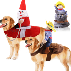 宠物狗狗衣服猫咪骑马装变身圣诞老人衣服搞怪小中型犬大型犬服饰