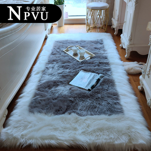 羊羔绒卧室床边地毯加厚衣帽间家用床前垫子长毛客厅沙发高级地垫