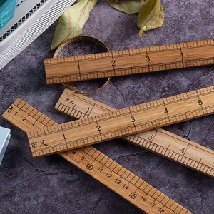 尺子直尺木头老式竹尺测量衣服的尺子服装裁缝工具木尺1米量衣尺