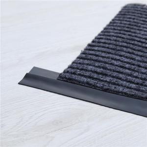 地垫接边封口条 PVC黑胶条双条纹拉绒地毯封边条地垫拼接条接驳带