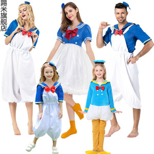 男女米老鼠与唐老鸭COS迪士尼卡通人物扮演成人儿童亲子表演服装