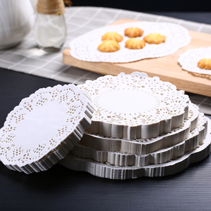 花底纸厨房吸油纸圆形烘焙面包油炸食物专用去油家用蛋糕花边纸垫