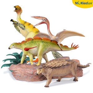 仿真中国恐龙玩具动物模型中国鸟龙浙江翼龙甲龙乌尔禾龙儿童礼物