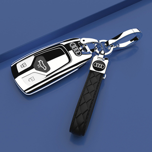 适用于奥迪RS4钥匙套高档A5汽车用品s5装饰TT男女专用钥匙包壳扣