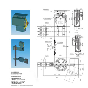奥迅电梯限速器张紧装置安全钳/制动机构/XS240D XS300S