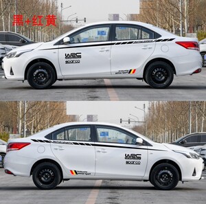 适用于丰田YARIS L 致享车贴装饰贴纸车身腰线个性拉花改装专用