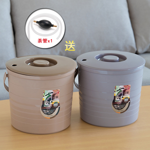 榜盛功夫茶具茶管配件茶水桶废水桶茶渣桶茶道零配茶盘塑料茶水桶