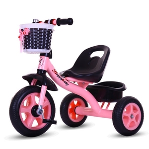 小儿三轮车儿童脚踏男女孩自行车宝宝骑小车子可坐1-2-3-5岁半多