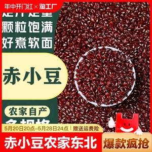 长粒赤小豆农家自产东北小赤豆500g粮油五谷杂粮正宗中药红豆新货