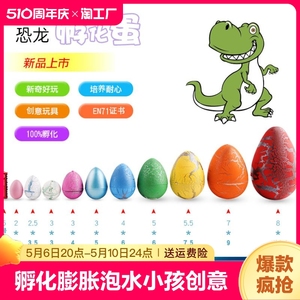 恐龙蛋孵化蛋膨胀泡水蛋小孩创意礼物新奇特仿真动物泡大儿童玩具