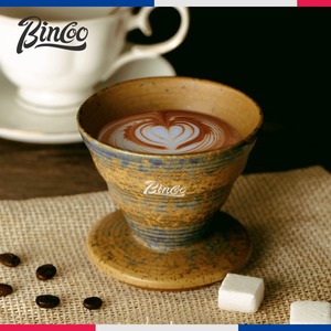 Bincoo复古陶瓷意式拿铁拉花咖啡杯手工做旧粗陶创意杯子水杯