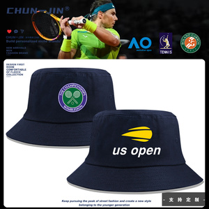2024澳网法网温网美网公开赛纪念网球服纳达尔时尚盆帽渔夫帽子潮