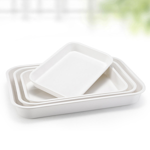 密胺塑料卤味鸭货长方形托盘展示柜菜品绝味鸭脖菜盘商用仿瓷餐具