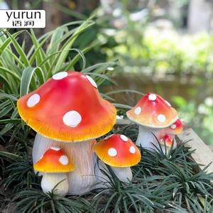 户外装饰庭院花园摆件别墅创意阳台仿真植物蘑菇模型园林景观雕塑