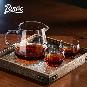 Bincoo咖啡分享壶玻璃手冲咖啡套装带刻度v60滤杯挂耳咖啡品鉴杯