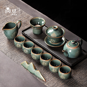 景德镇功夫茶具套装家用轻奢高档陶瓷办公室用泡茶壶茶杯整套礼盒