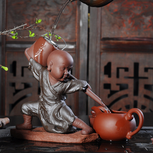 隐茶缘创意倒流香功夫和尚茶先生懒人茶漏茶滤紫砂茶宠茶具配件