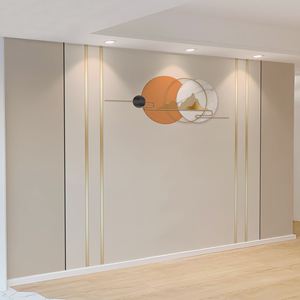 北欧18D电视背景墙壁纸客厅现代简约几何线条轻奢风影视墙布壁画