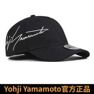 Yohji Yamamoto山本耀司联名侧边刺绣字母帽子男女鸭舌硬顶棒球帽