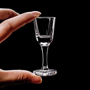 高端手工茅台杯白酒杯二钱10ml水晶玻璃高脚小酒杯一口杯家用酒具