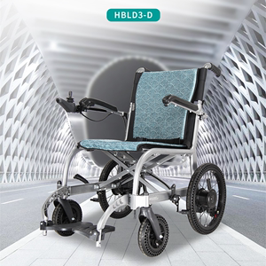 互邦互帮电动轮椅HBLD3-D轻便锂电池折叠铝合金老年人代步车包邮
