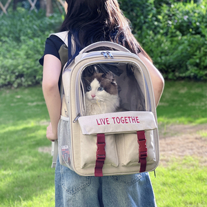 猫包外出便携带双肩猫咪背包猫窝太空舱狗狗宠物书包大容量溜猫袋