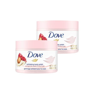 Dove/多芬嫩白身体磨砂膏298g*2石榴籽乳木果冰激凌去鸡皮