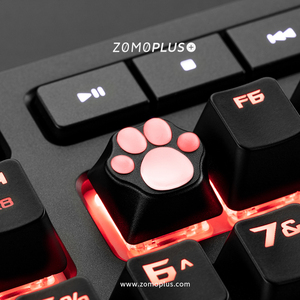 ZOMO原创可爱猫爪键帽 粉色肉垫 金属键盘帽 机械键盘个性化外设