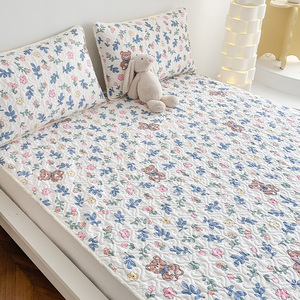 罗兰新疆棉花棉絮可洗床垫被保护垫全棉软垫可折叠单双人床褥春秋