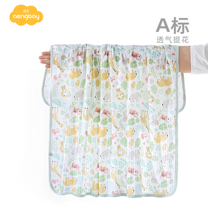 Aengbay婴儿小被子夏季薄款纯棉宝宝包被襁褓巾婴儿抱被夏天包巾