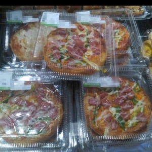 四个尺寸披萨盒一次性透明披萨西点烘培芝士慕斯蛋糕吸塑包装盒