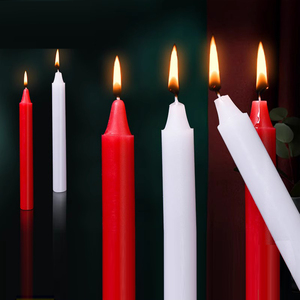 红白蜡烛家用停电无烟春节烛光室内长杆焰火无味照明生日新年蜡烛