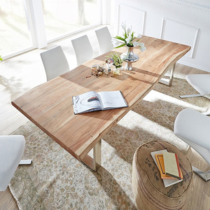 北欧实木大板桌现代简约办公桌长方形茶桌写字台家用书桌长条桌子