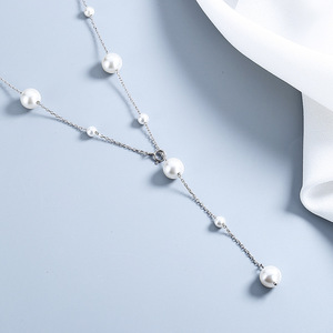 丽沁925银时尚设计满天星珠珠手链一款多带锁骨链简约百搭项链